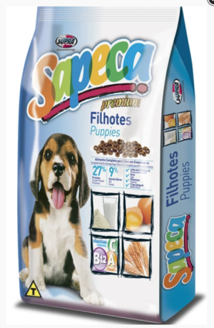 Ração Sapeca Premium para Cães Filhotes - 10,1kg